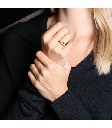 Diamonds, tourmaline and gold ring