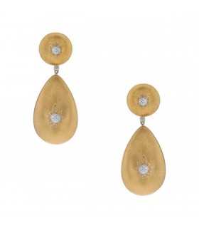 Buccellati Macri Classica diamonds and gold earrings