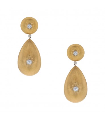 Buccellati Macri Classica diamonds and gold earrings