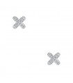 Tiffany & Co. Cross Switch diamonds and platinum earrings