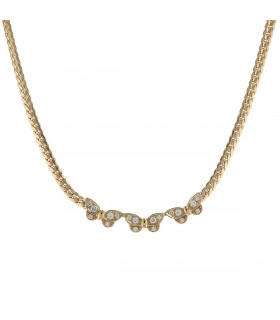 Van Cleef & Arpels Papillon diamonds and gold necklace