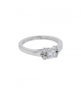 Cartier Ballerine diamonds and platinum ring