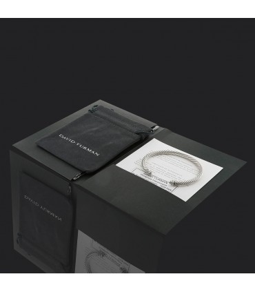 David Yurman Cable Classic diamonds and silver bracelet