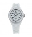 Chanel J12 white ceramic and stainless steel watch