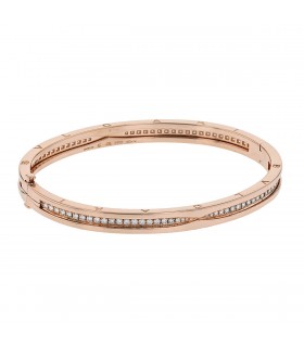 Bulgari B.Zero 1 diamonds and gold bracelet