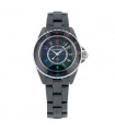 Chanel J12 black ceramic and stainless steel watch