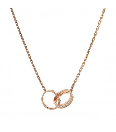 Cartier Love diamonds and gold necklace