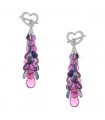 Chopard Copacabana, iolites, rubellites, diamonds and gold earrings