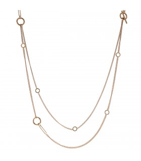 Hermès Echappée gold necklace