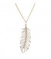 Djula Plume diamonds and gold necklace
