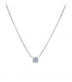 Collier solitaire diamant - LFG 0,68 ct I SI2