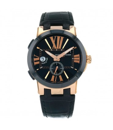 Ulysse Nardin Executive Dual Time pink gold watch