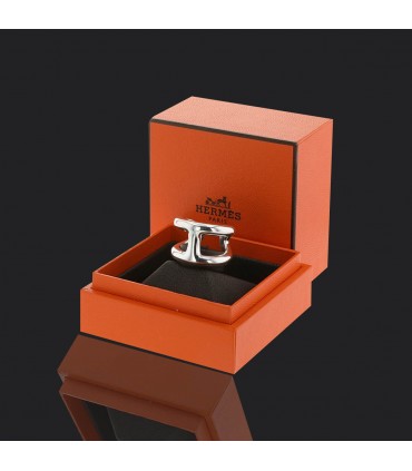 Hermès Osmose silver ring