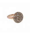 Pomellato Sabbia diamonds and gold ring