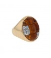 Pomellato Mosaïco citrines, diamonds and gold ring