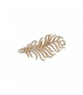 Djula Plume diamonds and gold ring