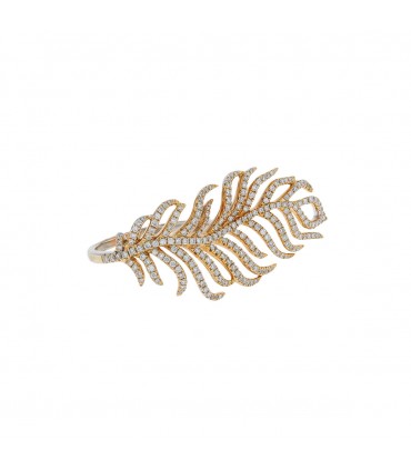 Djula Plume diamonds and gold ring