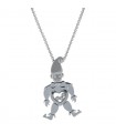 Chopard Happy Clown diamonds and 18k gold necklace