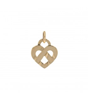 Poiray Coeur Entrelacé gold pendant