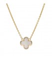 Van Cleef & Arpels Alhambra mother of pearl and gold necklace