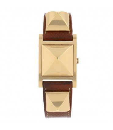 Hermès Médor gold plated watch