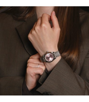 Rolex DateJust diamonds, gold and stainless steel watch