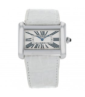 Divan Cartier stainless steel watch