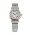 Cartier Santos gold and stainless steel watch