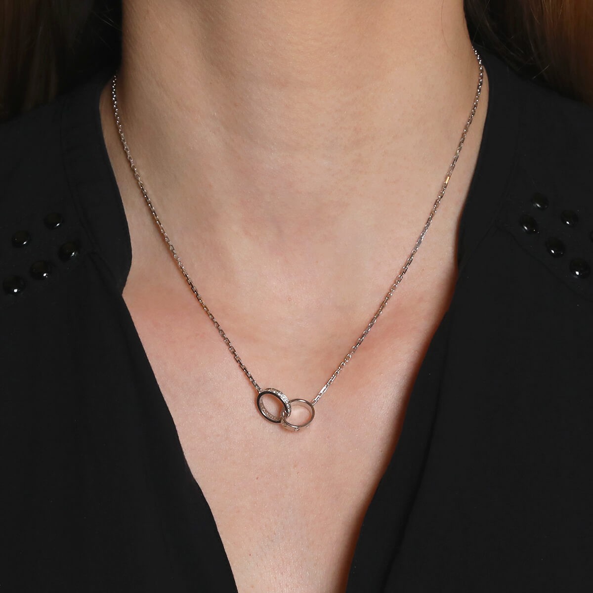 Cartier Gold Necklace Comparison : Love 2 Diamonds 2 Chains vs. Love Rings  Necklace 