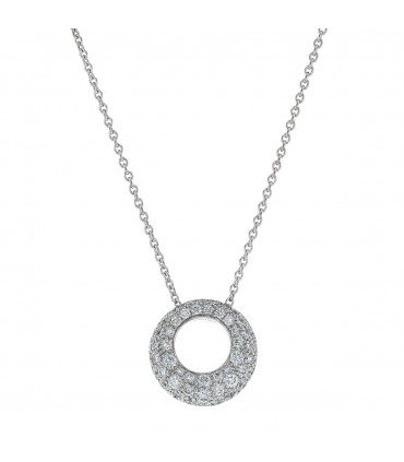 Chaumet Anneau diamonds and gold necklace