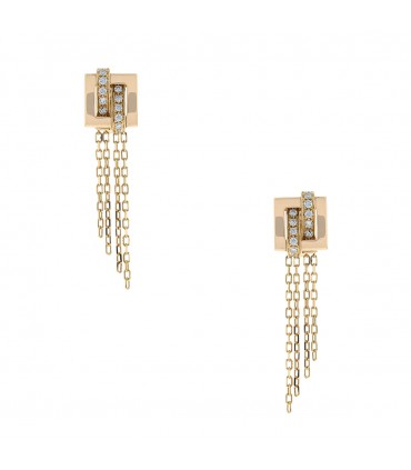 Boucheron Déchaîné diamonds and gold earrings