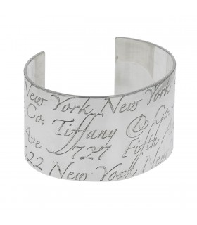Tiffany & Co. Notes silver cuff bracelet