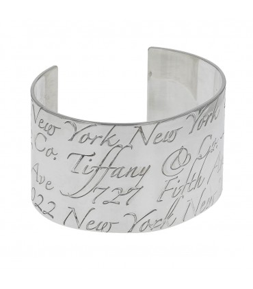 Tiffany & Co. Notes silver cuff bracelet