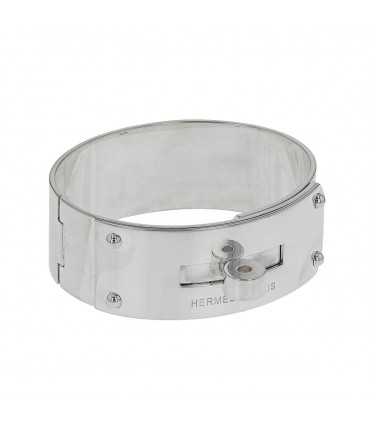 Hermès Kelly silver bracelet