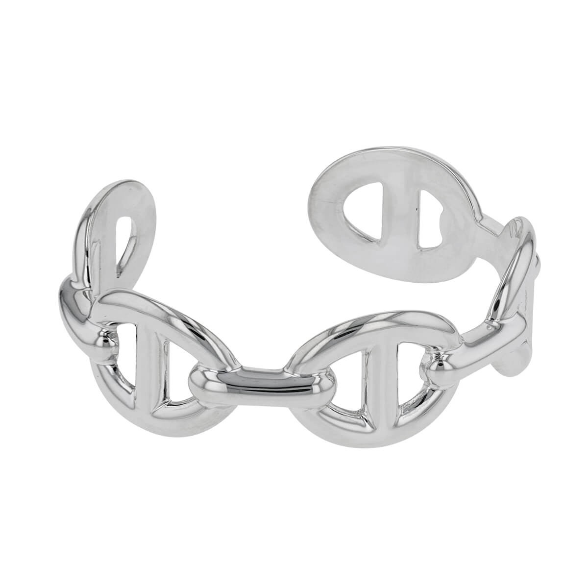 Hermès Chaîne d’Ancre Enchaînée silver bracelet