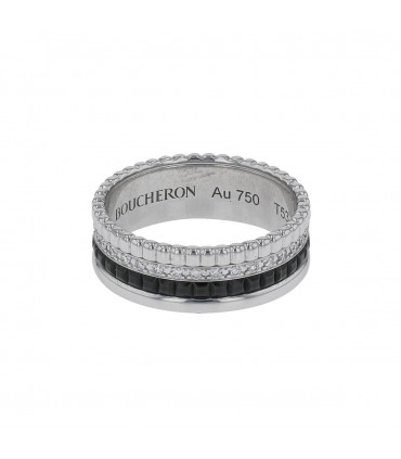 Boucheron Quatre gold, diamonds and PVD ring