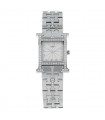 Hermès Heure H diamonds and stainless steel watch