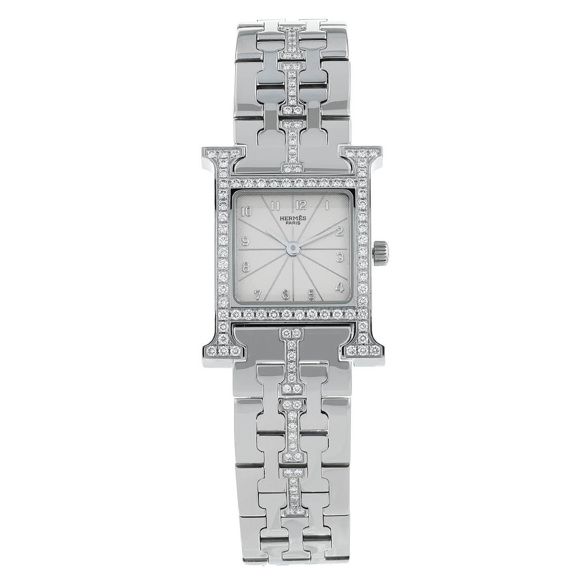 Hermes watch stainless clearance steel