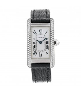 Cartier Tank Américaine diamonds and gold watch
