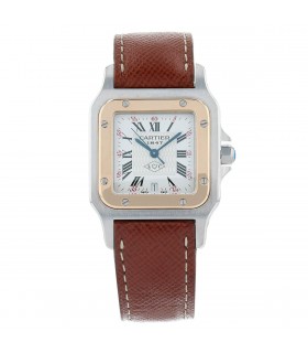 Cartier Santos gold and stainless steel watch