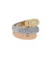 Diamonds and gold ring