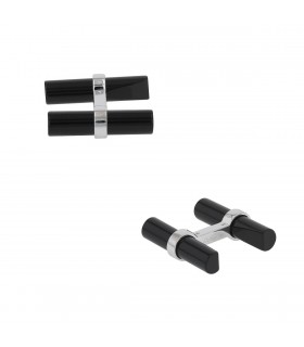 Cartier onyx and gold cufflinks