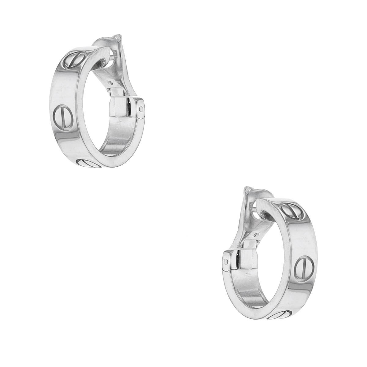 Cartier Vintage Love Collection 6-Diamond 18k Yellow Gold Hoop Earrings at  1stDibs | cartier love earrings white gold, cartier gold earrings vintage, cartier  love earrings diamond