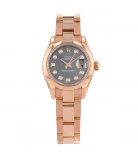 Rolex Lady DateJust gold and diamonds watch