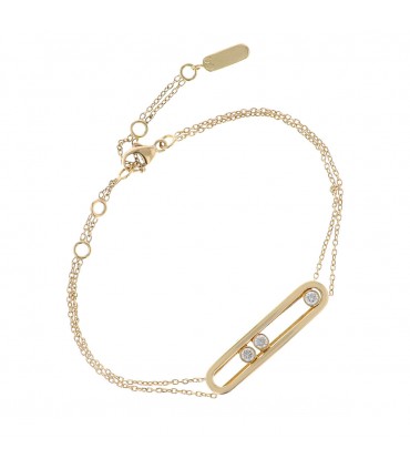 Messika Move diamonds and gold bracelet