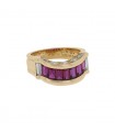 Piaget diamonds, rubies and gold ring