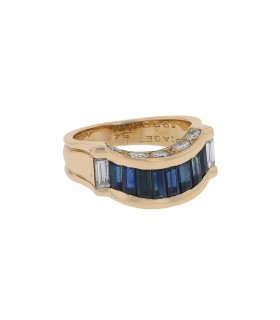 Piaget diamonds and sapphires ring