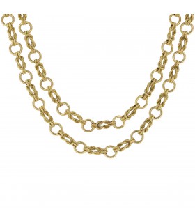 Hermès gold necklace