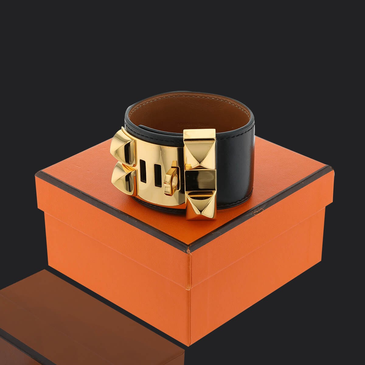 Hermes cdc bracelet discount gold