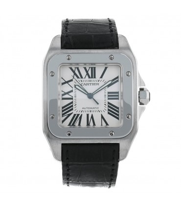 Cartier Santos 100 stainless steel watch